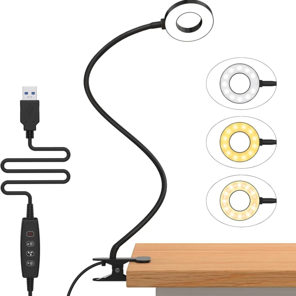 מנורת קריאה לילדים עם תאורת LED מתכווננת